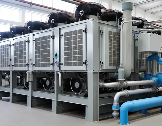 Industrial refrigeration systems installed and maintained by expert contractors.